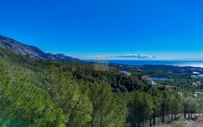 Byggetomt i et boligområde i Altea la Vella.