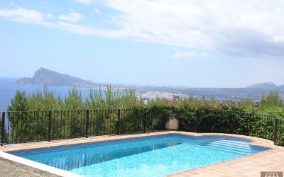 Utleie villa med sjøutsikt i Altea Hills Costa Blanca (REF AH1)