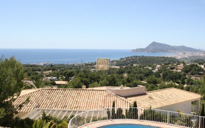 Ferie villa med sjøutsikt i Costa Blanca Altea (REF 176)