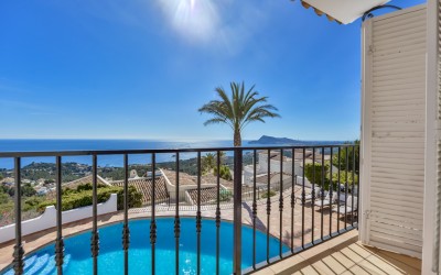 Villa til leie med spektakulær havutsikt i Altea