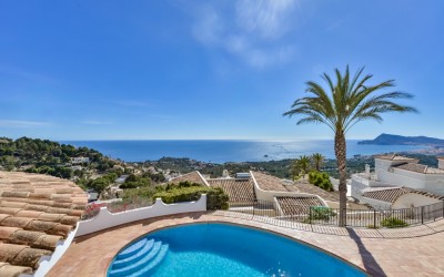 Villa til leie med spektakulær havutsikt i Altea