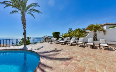 Villa til leie med spektakulær havutsikt i Altea