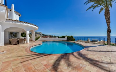 Villa til leie med spektakulær havutsikt i Altea