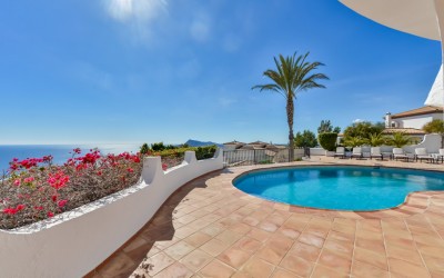 Villa til leie med spektakulær havutsikt i Altea