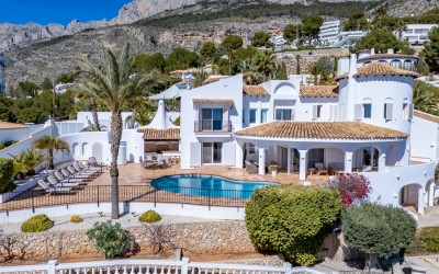 Villa til leie med spektakulær havutsikt i Altea
